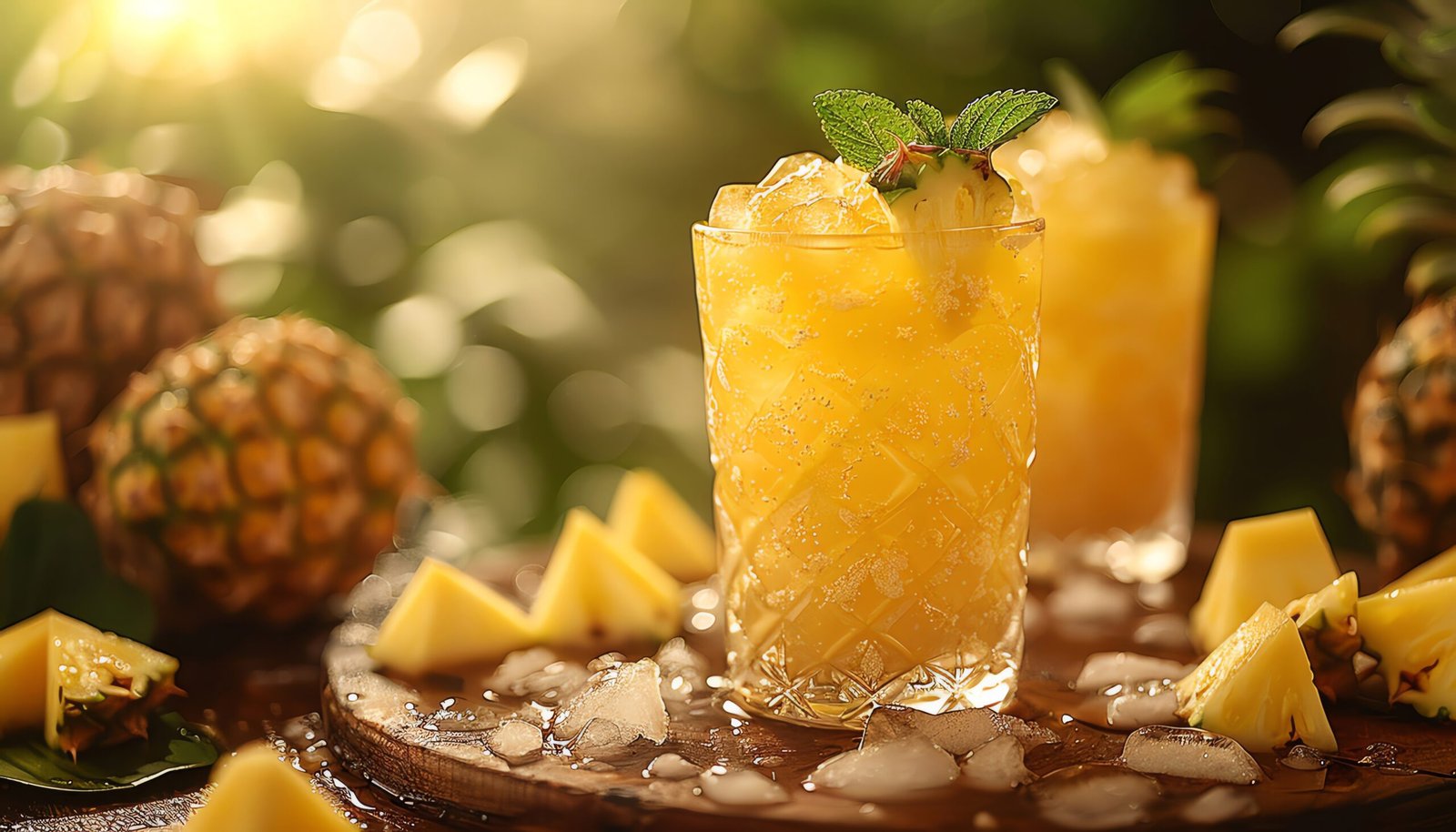 pineapple and ginger juice