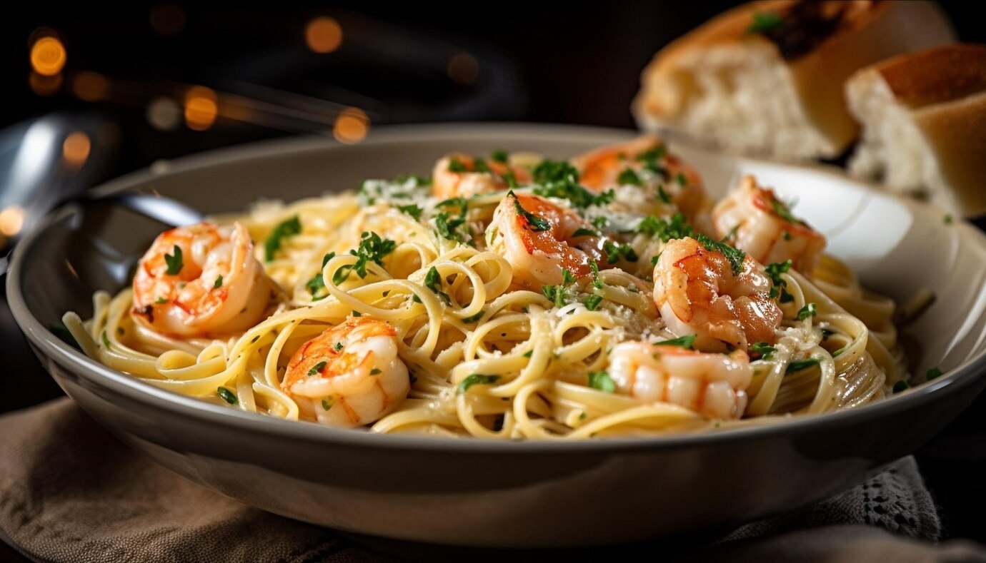 Shrimp alfredo